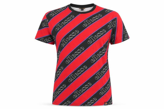 ellesse Womens Red Striped  Basic T-Shirt Size 8