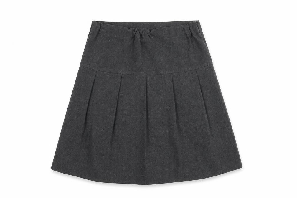 Marks and Spencer Girls Grey   A-Line Skirt Size 8-9 Years