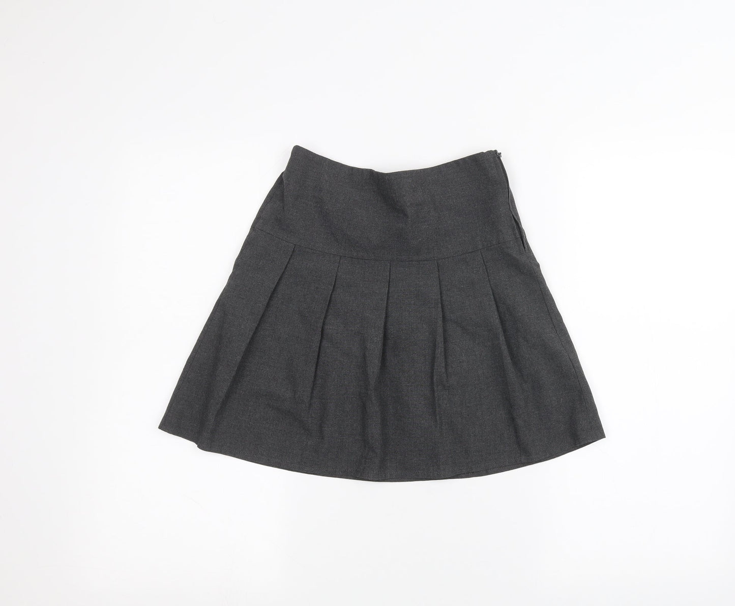Marks and Spencer Girls Grey   A-Line Skirt Size 8-9 Years