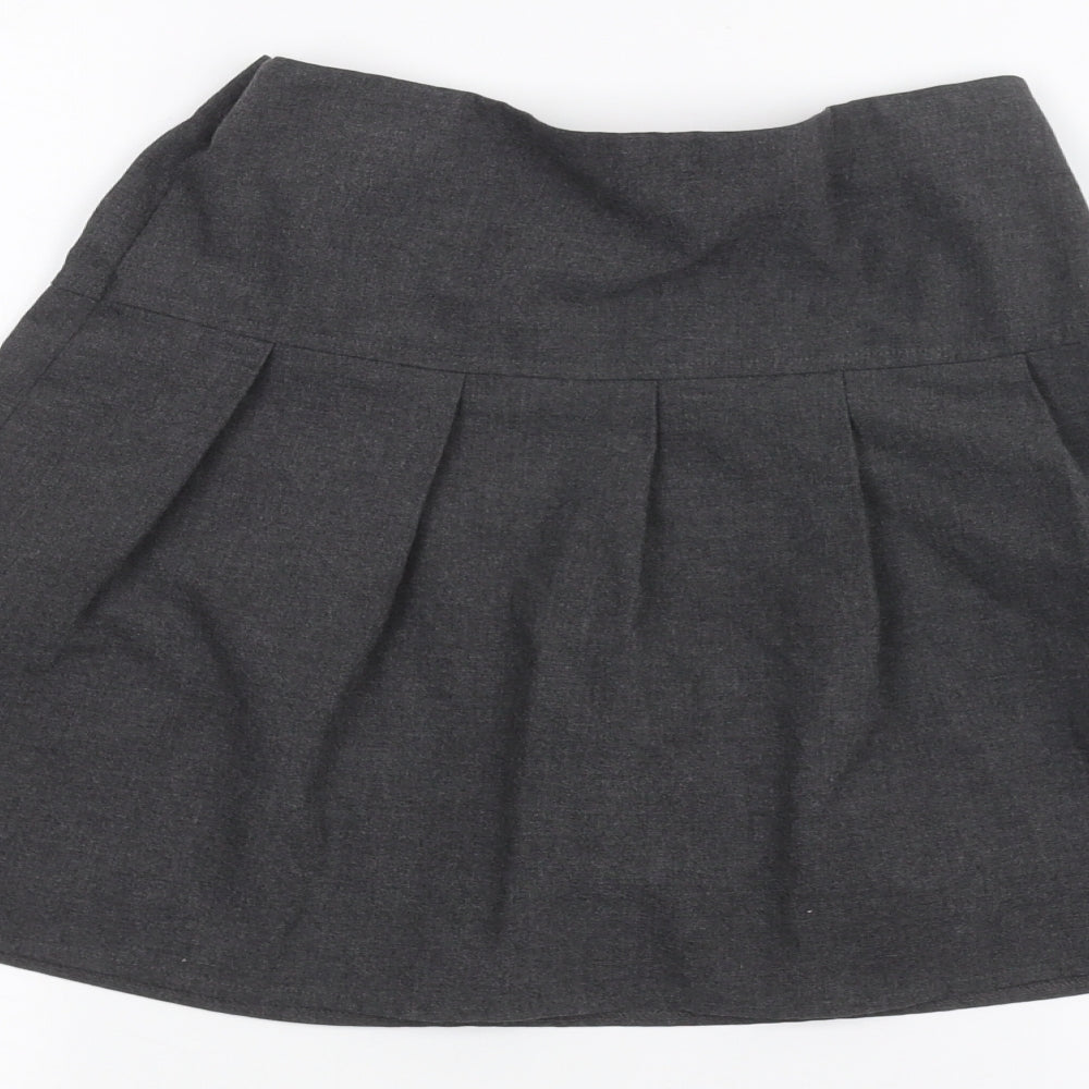 Marks and Spencer Girls Grey   A-Line Skirt Size 8-9 Years