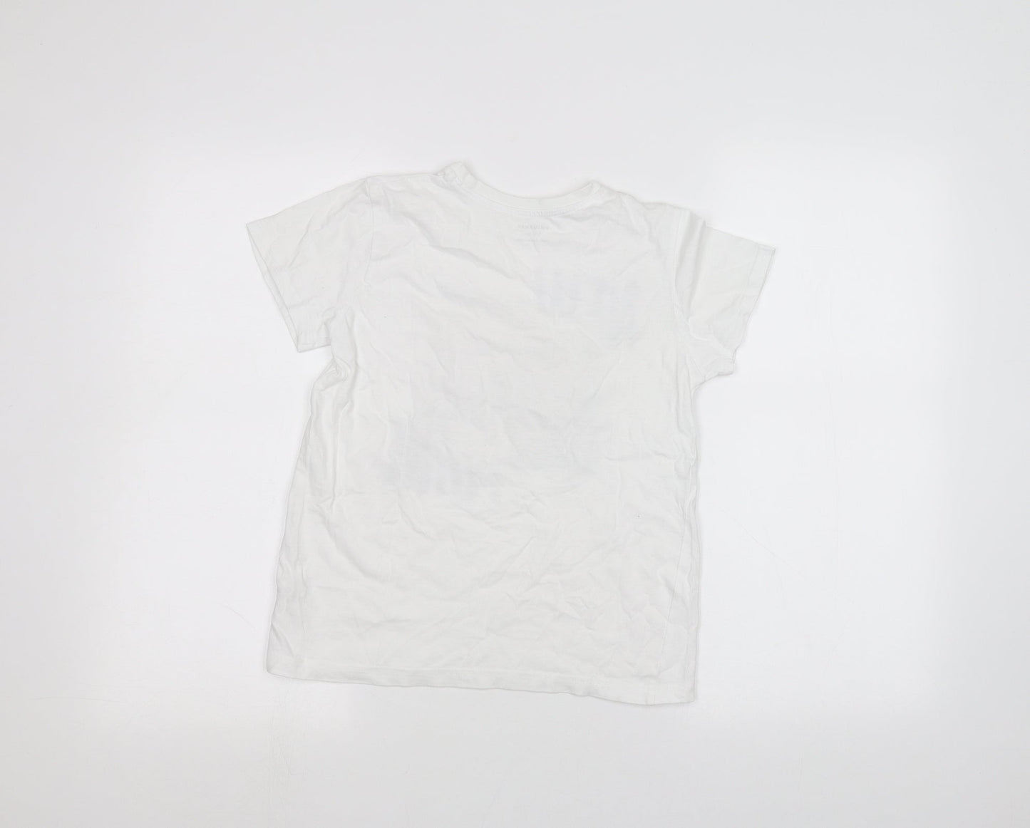 Primark Girls White   Basic T-Shirt Size 9-10 Years