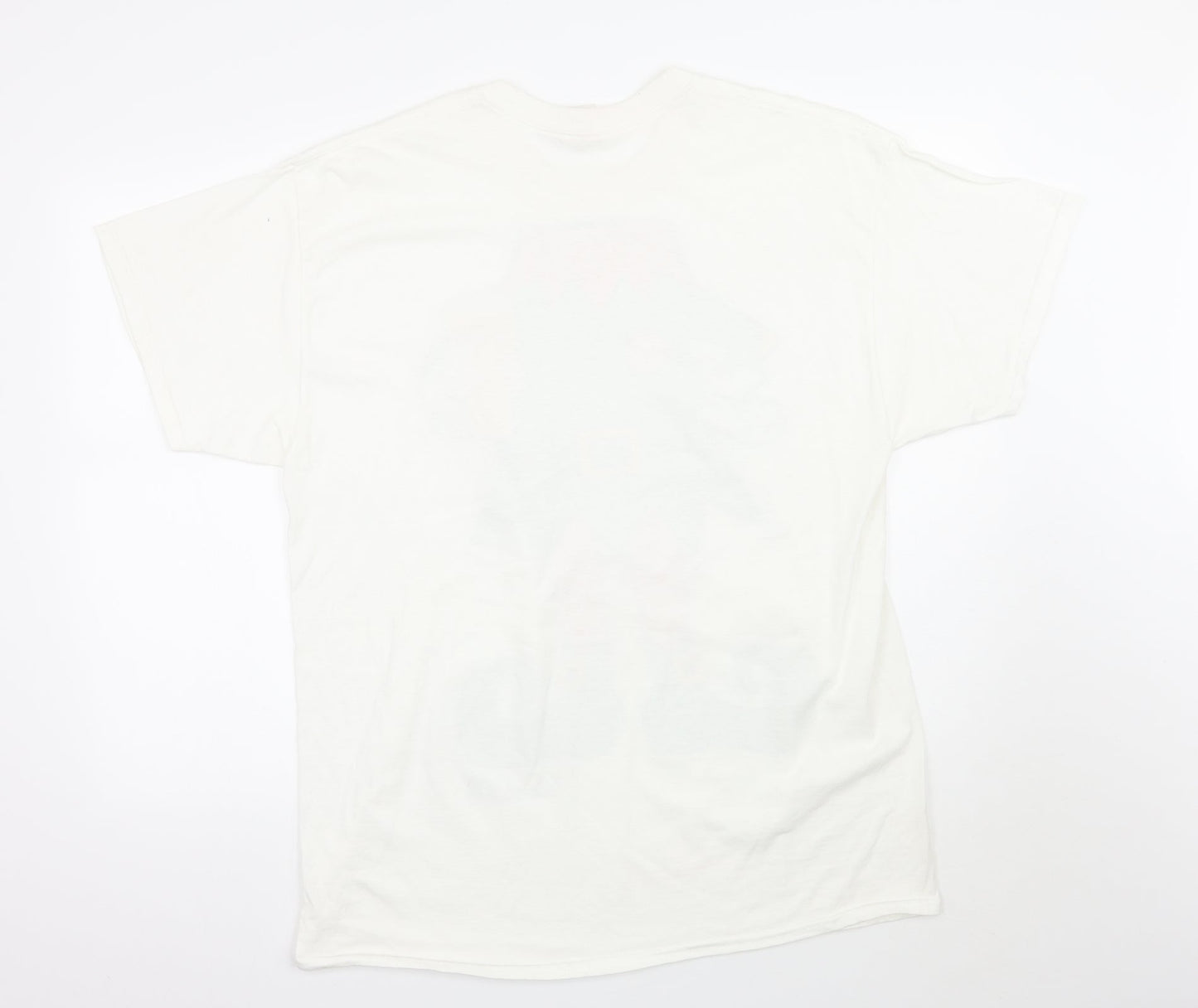 Gildan Mens White    T-Shirt Size XL  - Xmas