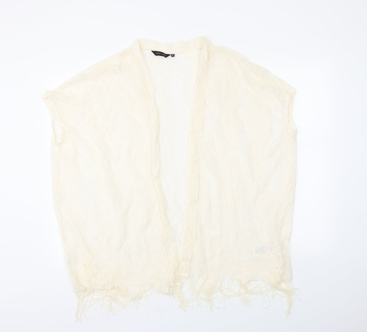New Look Womens Ivory Floral  Cardigan Jumper Size M
