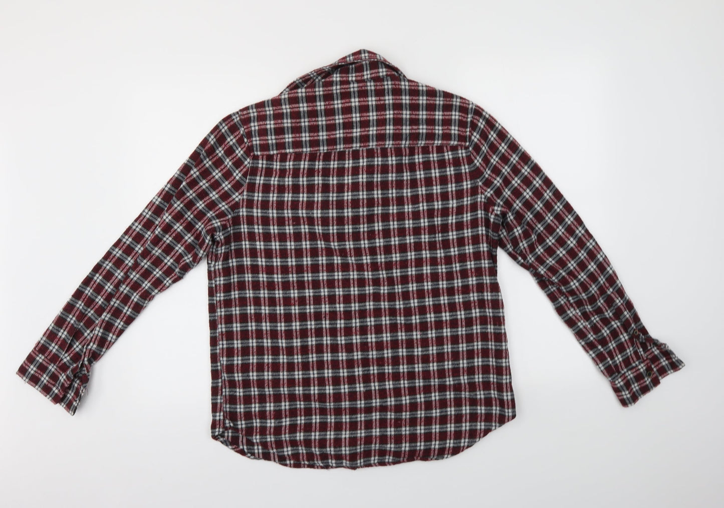 Jachs MFG Mens Red Check   Button-Up Size L