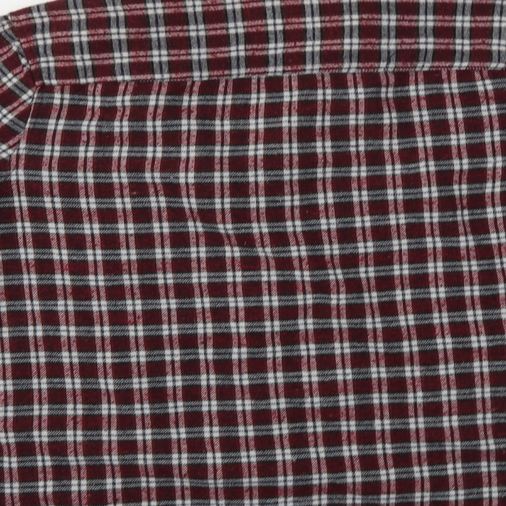 Jachs MFG Mens Red Check   Button-Up Size L