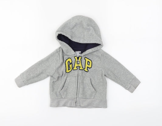 Gap Baby Grey   Full Zip Jumper Size 6-9 Months