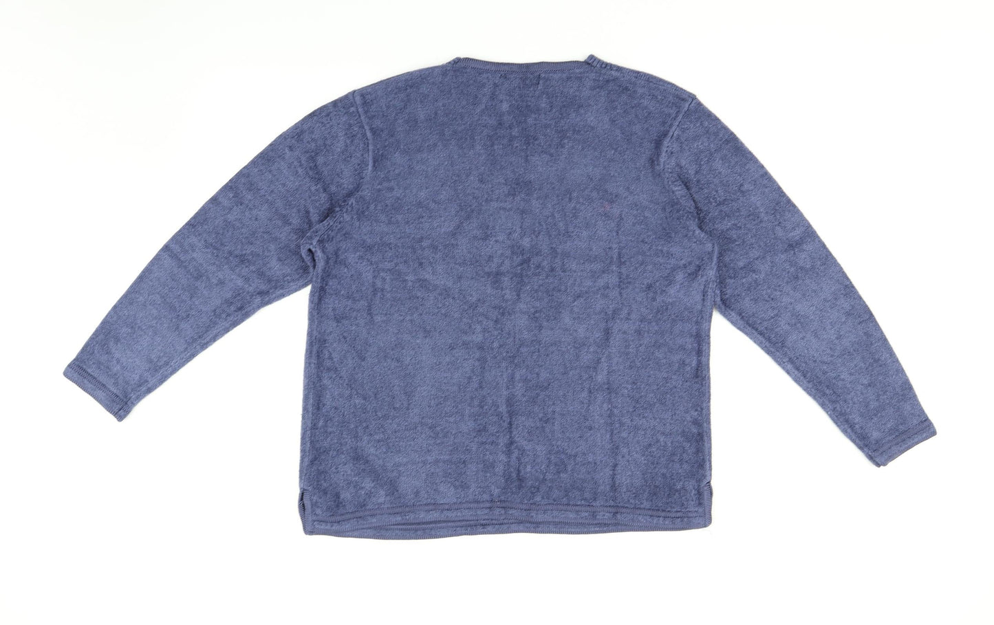 Reflect Collection Womens Blue   Pullover Sweatshirt Size L