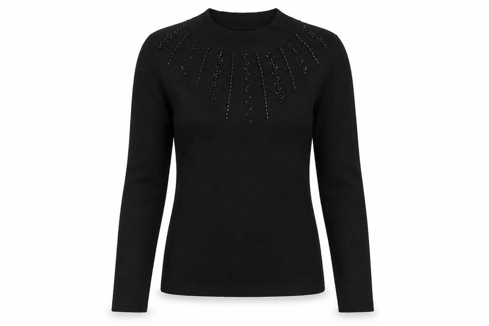 Oasis Womens Black   Pullover Jumper Size S