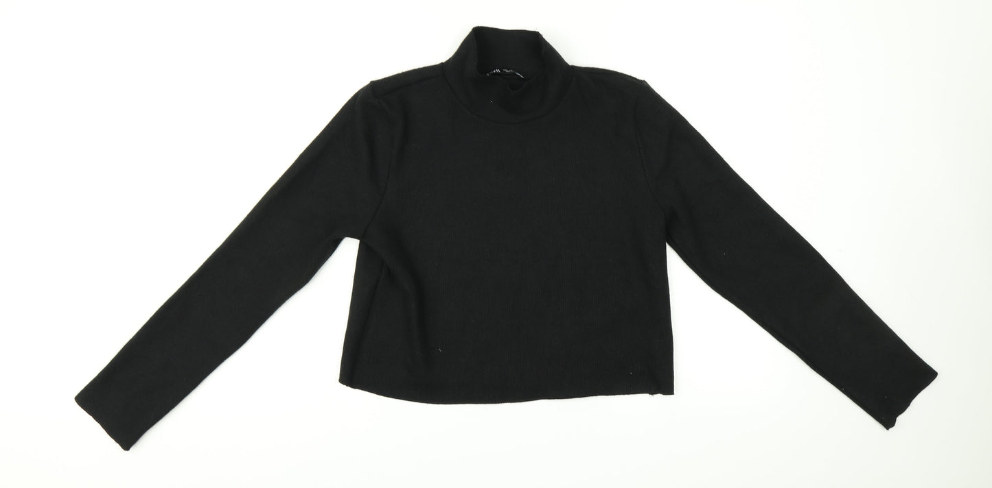Zara Womens Black   Pullover Jumper Size S