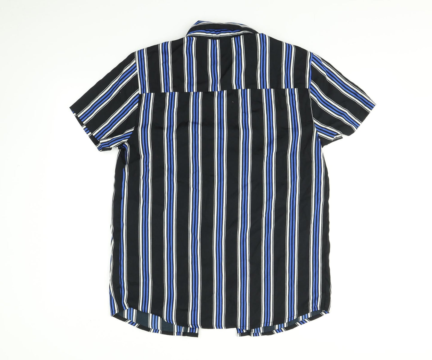 boohooMAN Mens Multicoloured Striped   Button-Up Size M