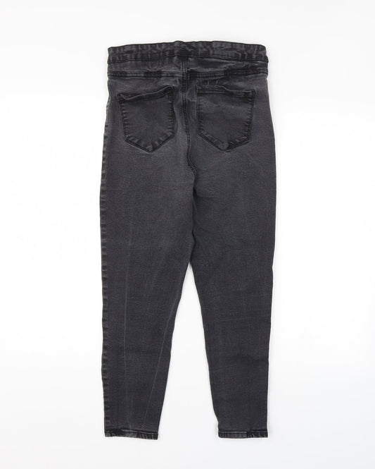Denim Co. Womens Grey   Straight Jeans Size 16 L24 in