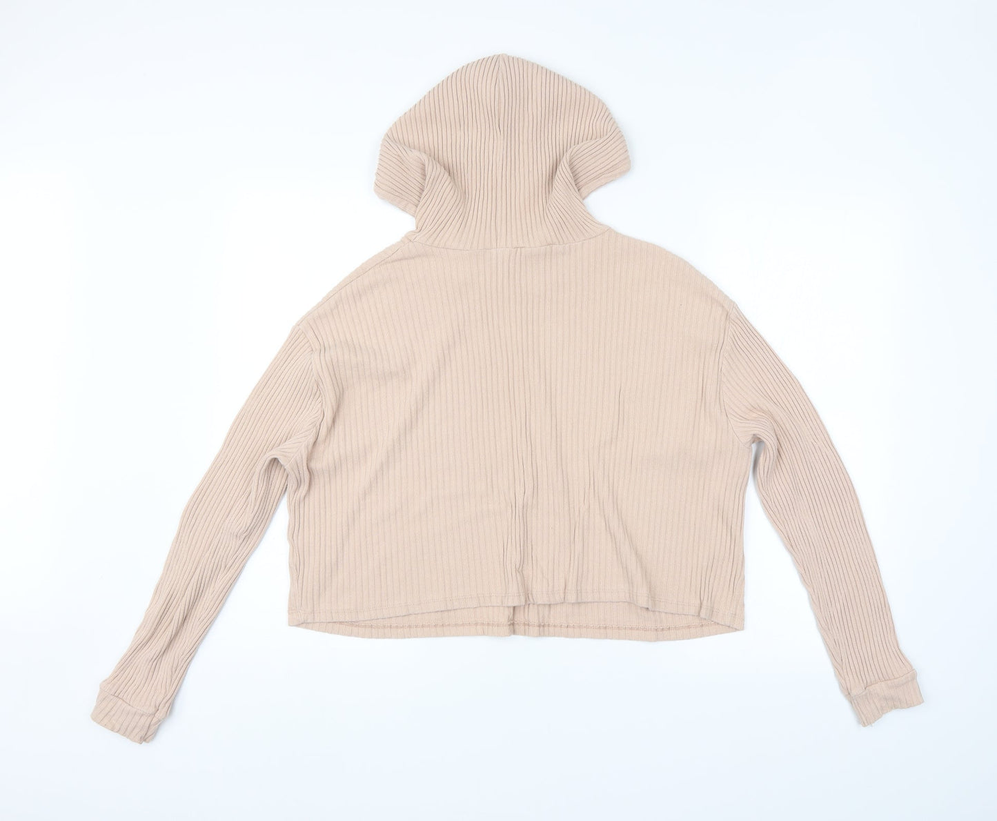 Primark Womens Brown Striped  Pullover Hoodie Size 14