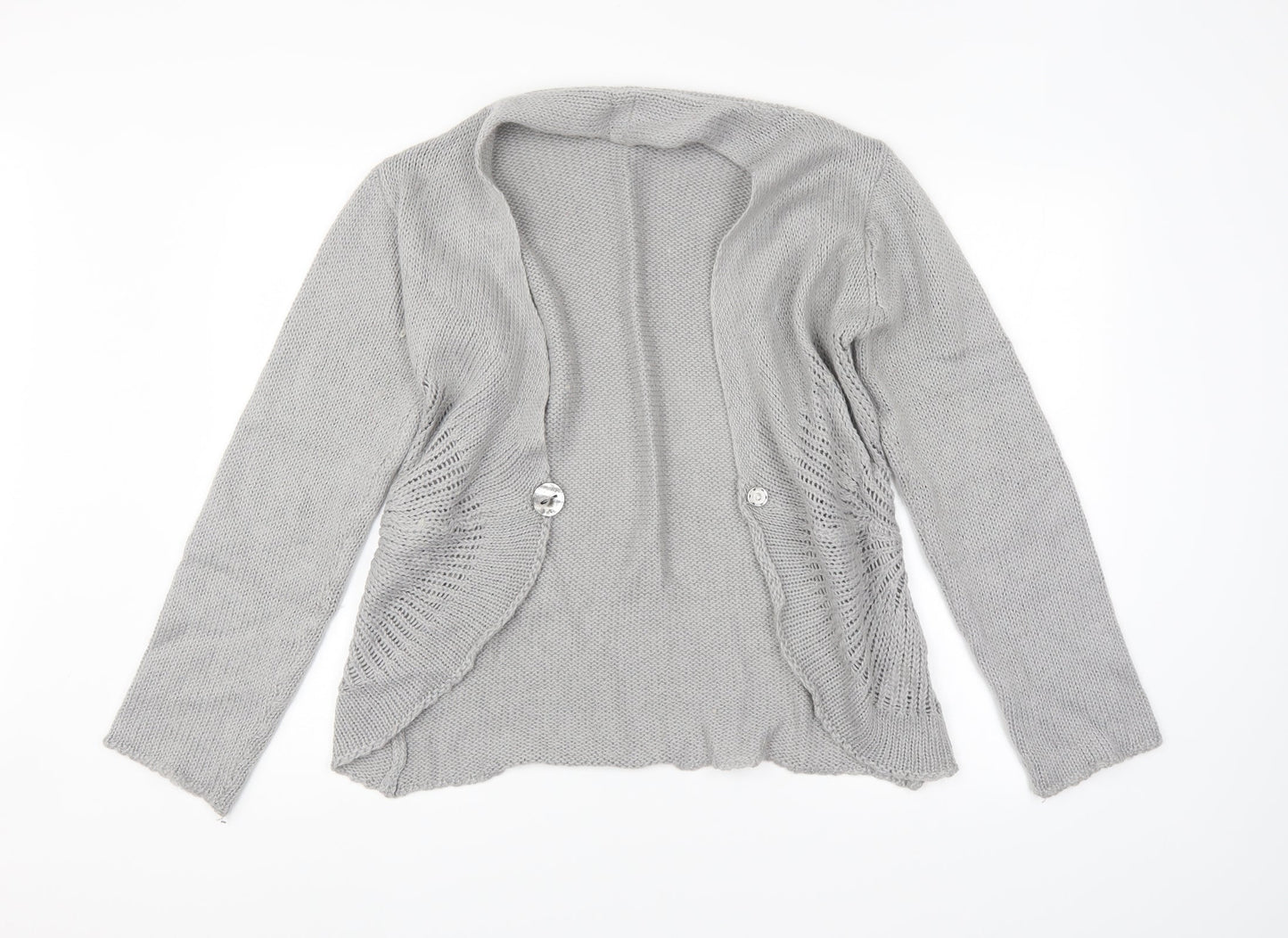 Preworn Womens Grey   Cardigan Jumper Size 16