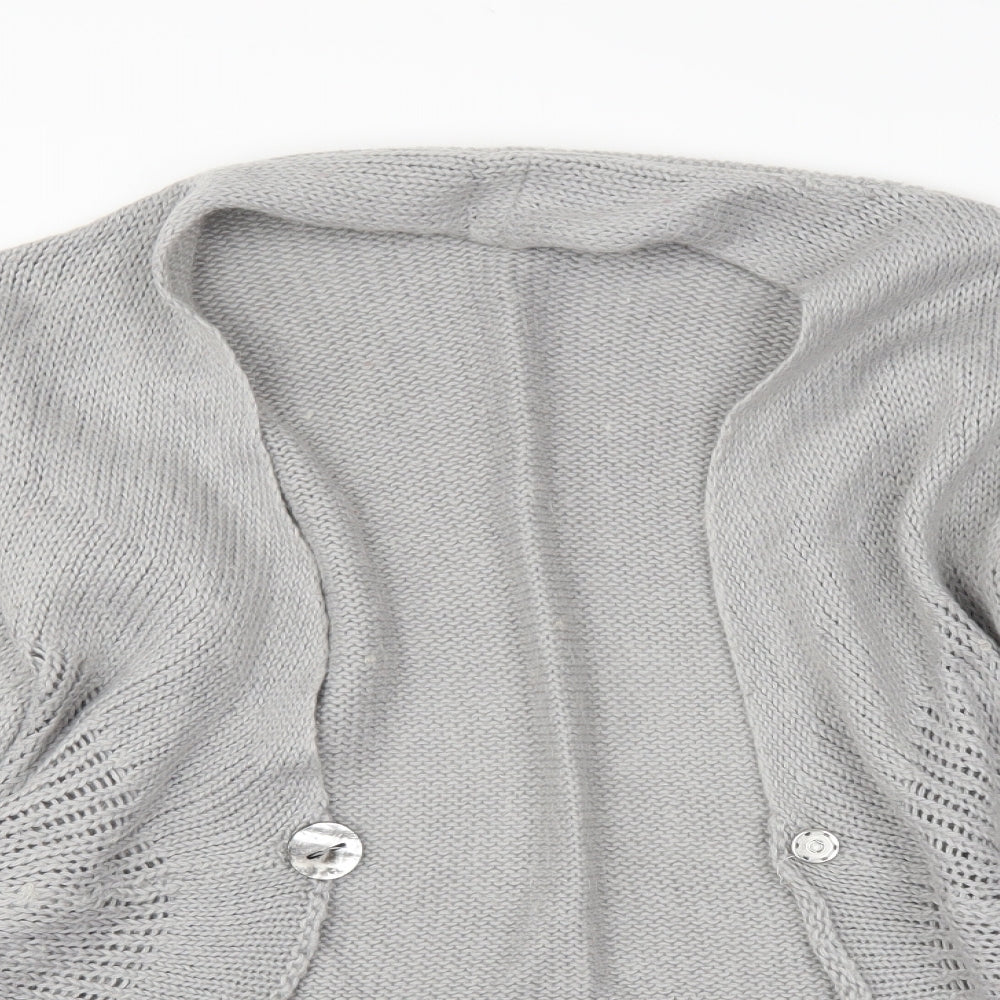 Preworn Womens Grey   Cardigan Jumper Size 16