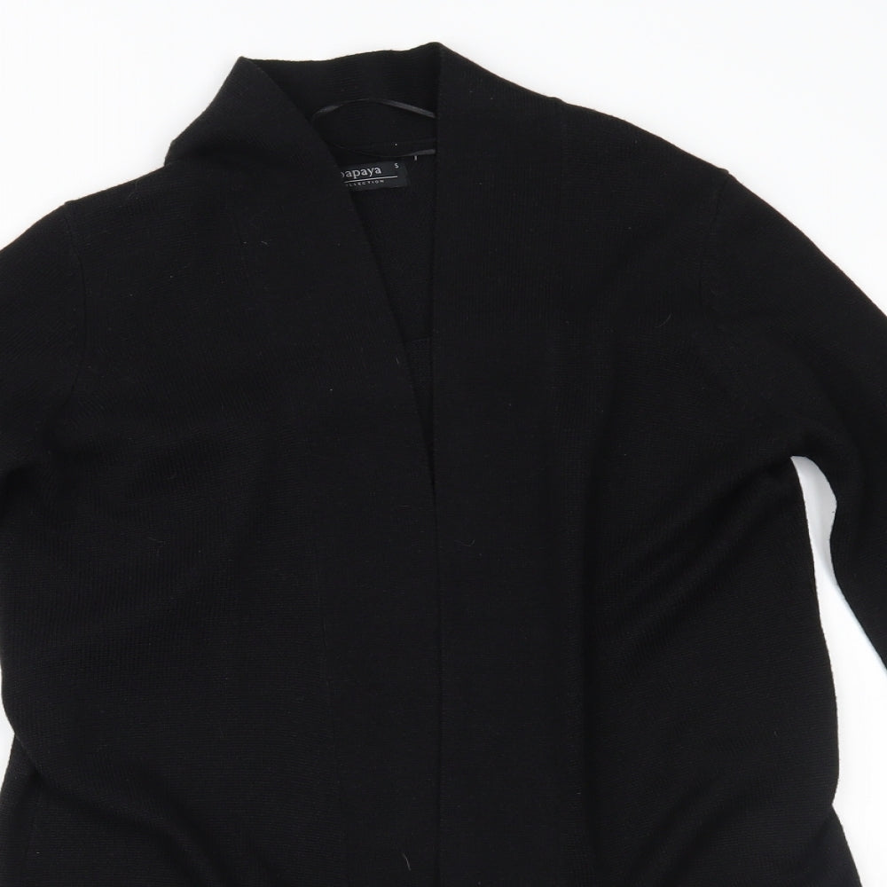 Papaya Womens Black   Cardigan Jumper Size S