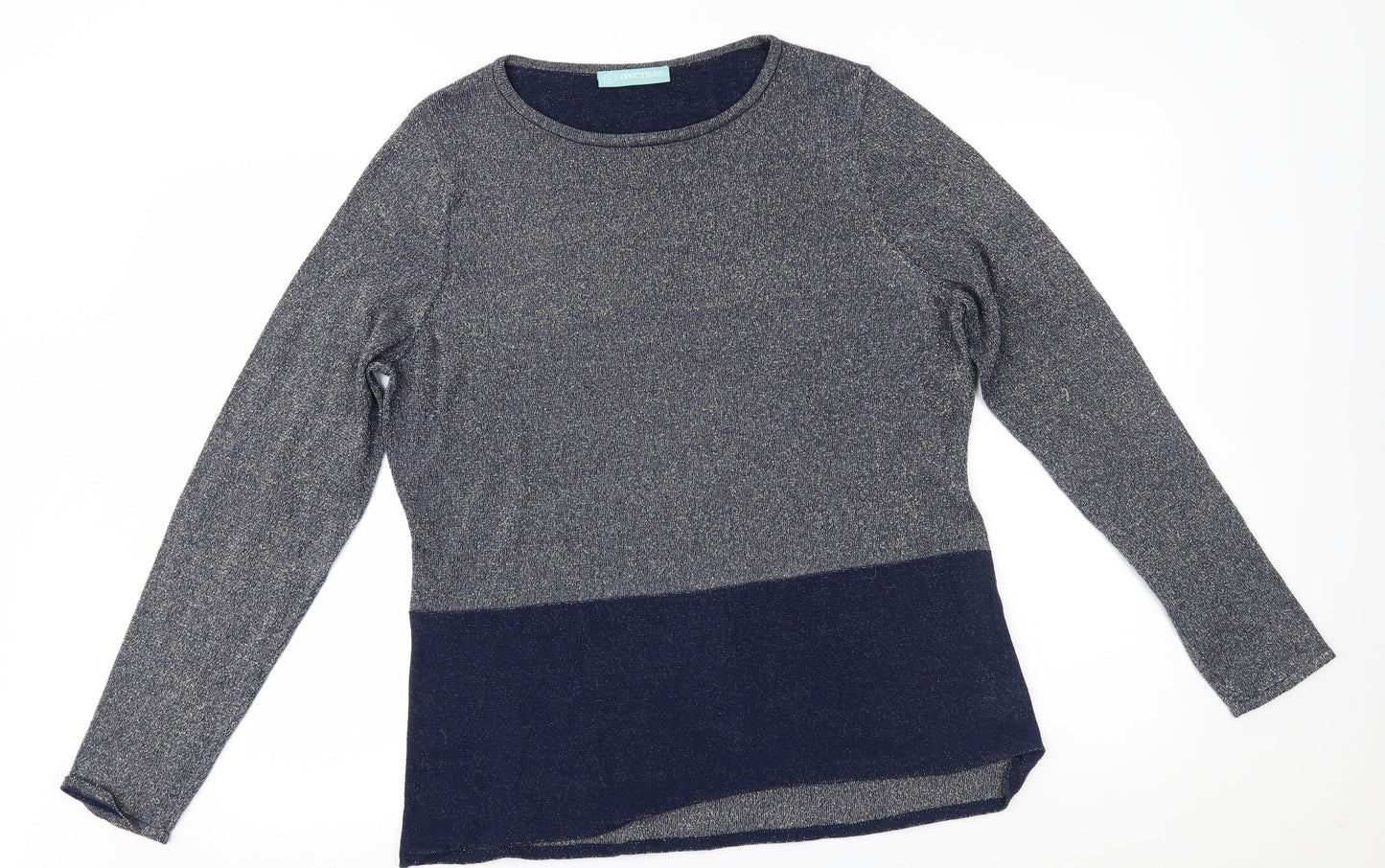 acenye Womens Grey   Pullover Jumper Size L