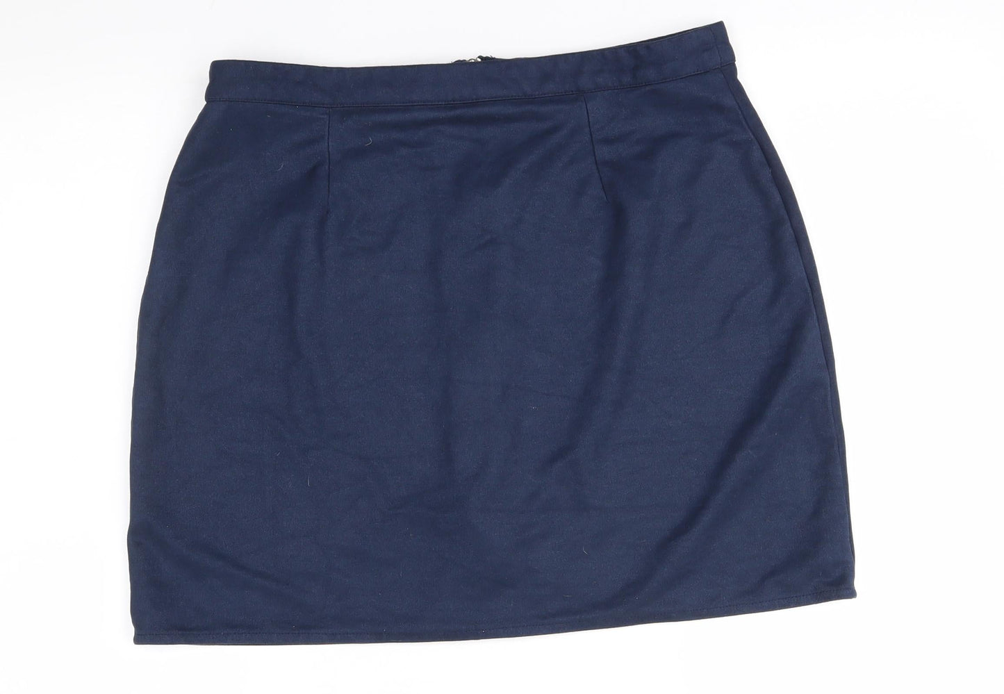 VERO MODA Womens Blue   A-Line Skirt Size L