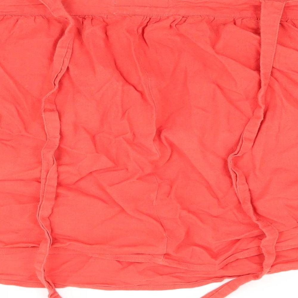 F&F Womens Red   A-Line Skirt Size 14  - ties