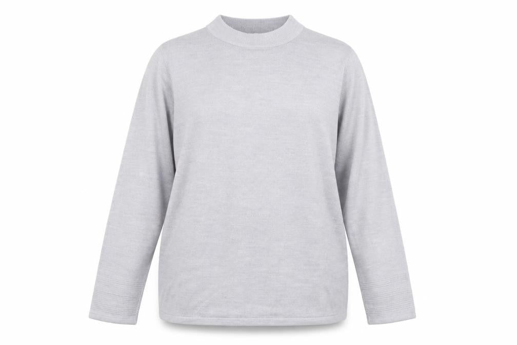 M&S Womens Grey  Knit Pullover Jumper Size 18