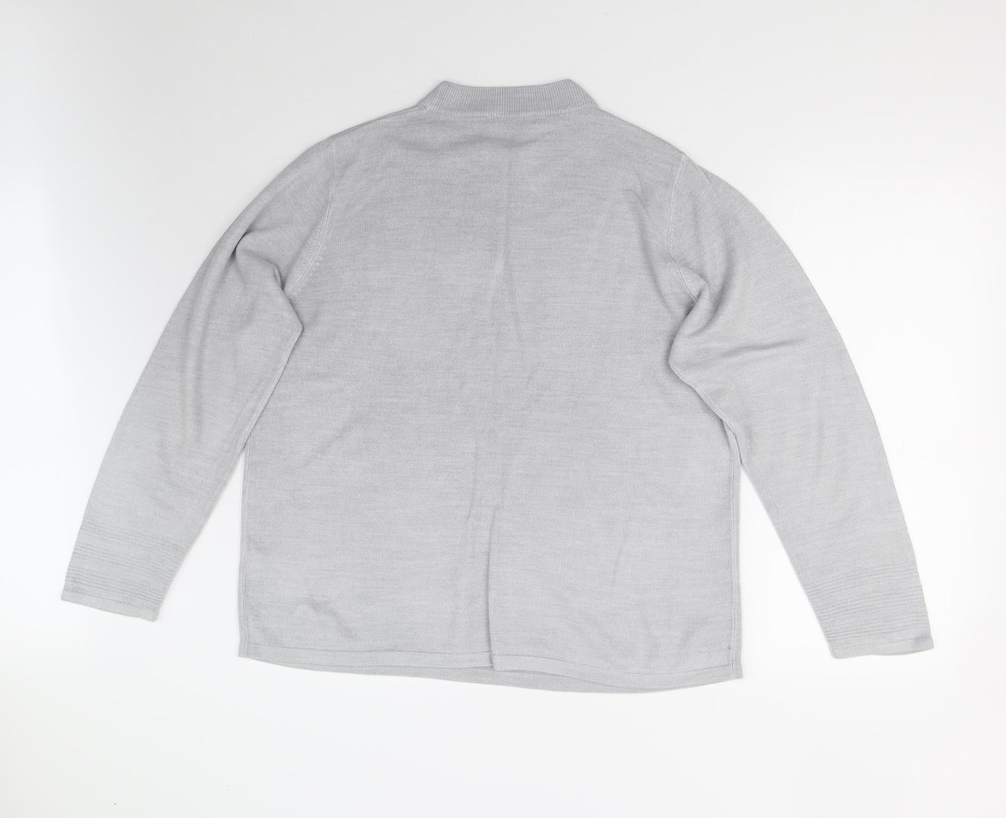 M&S Womens Grey  Knit Pullover Jumper Size 18
