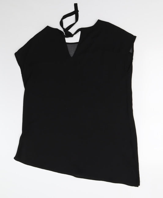 Preworn Womens Black   Basic Blouse Size L