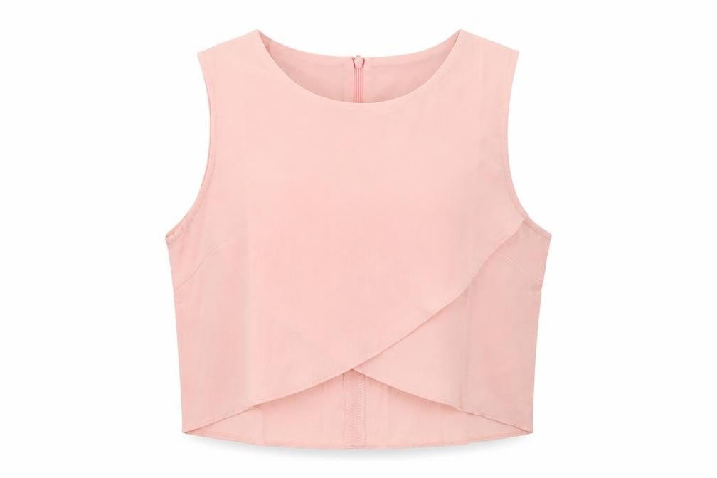 Ravi Famous Womens Pink   Basic Blouse Size 14