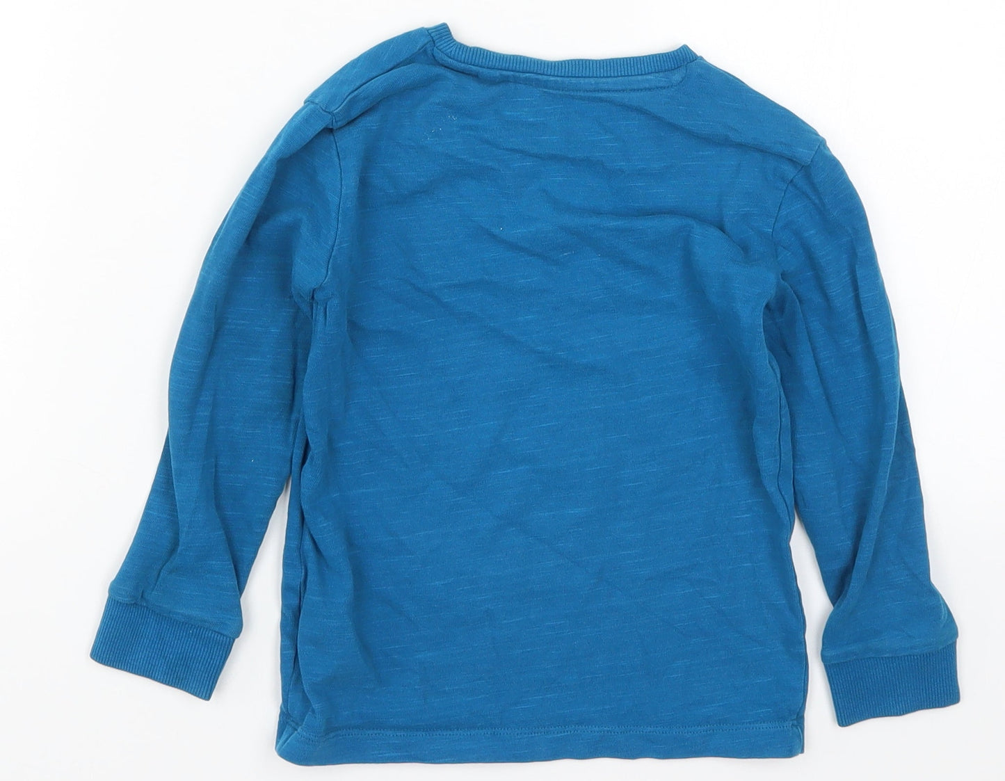 NEXT Boys Blue   Pullover Sweatshirt Size 4 Years  - Skeleton Breakin' Dancing