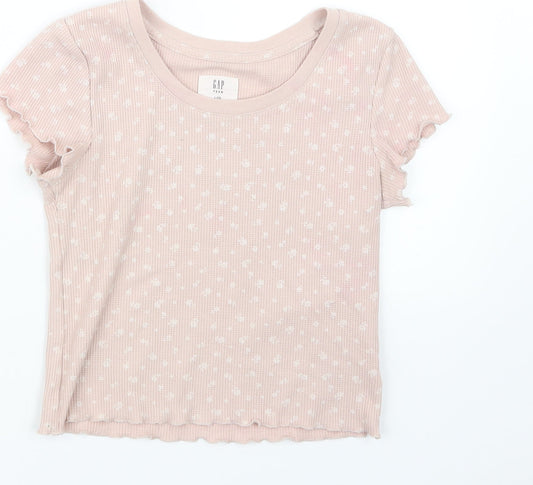 Gap Girls Beige   Basic T-Shirt Size 10 Years