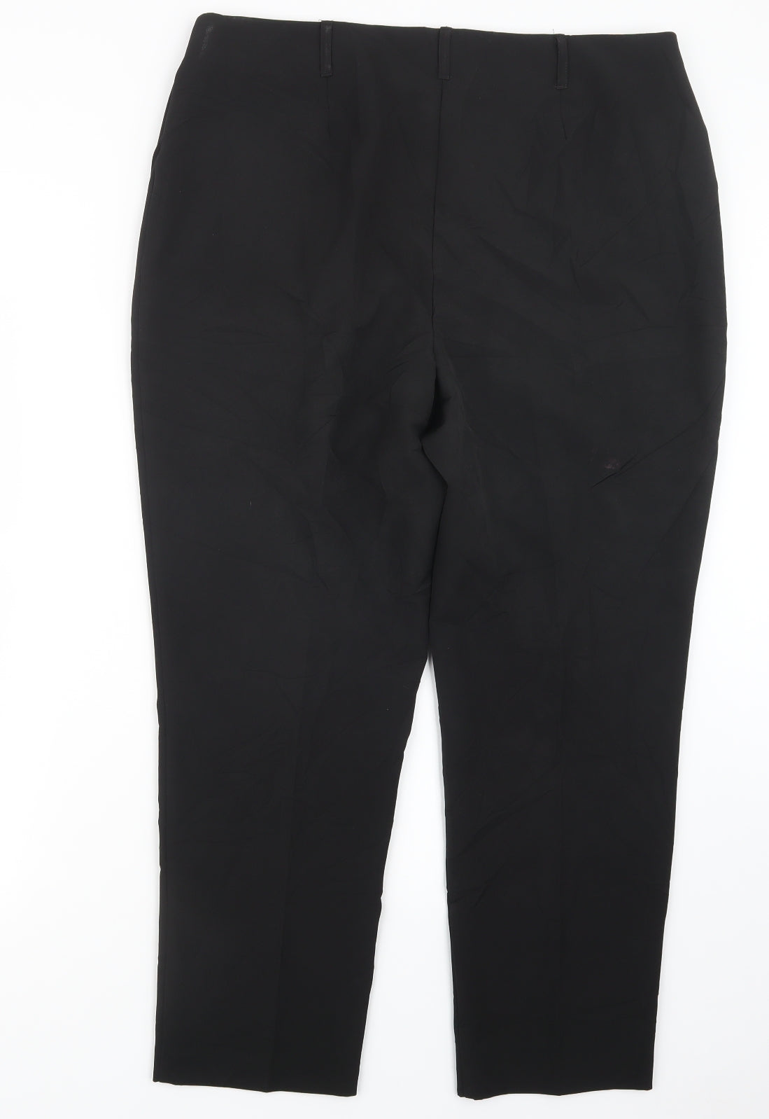 M&Co Womens Black   Trousers  Size 16 L27 in