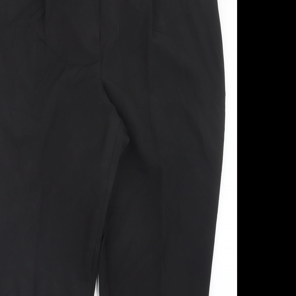 M&Co Womens Black   Trousers  Size 16 L27 in