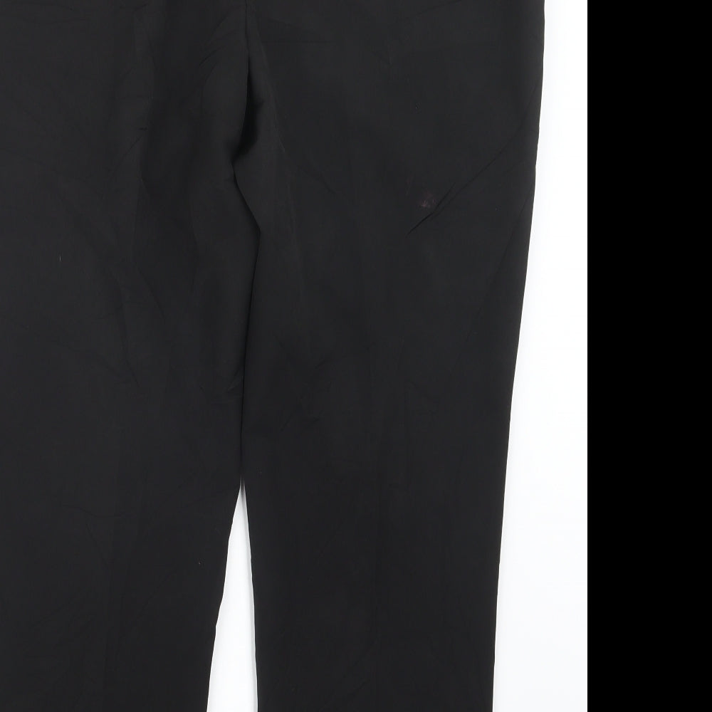 M&Co Womens Black   Trousers  Size 16 L27 in