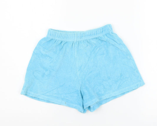 NEXT Womens Blue  Flannel Sweat Shorts Size 8