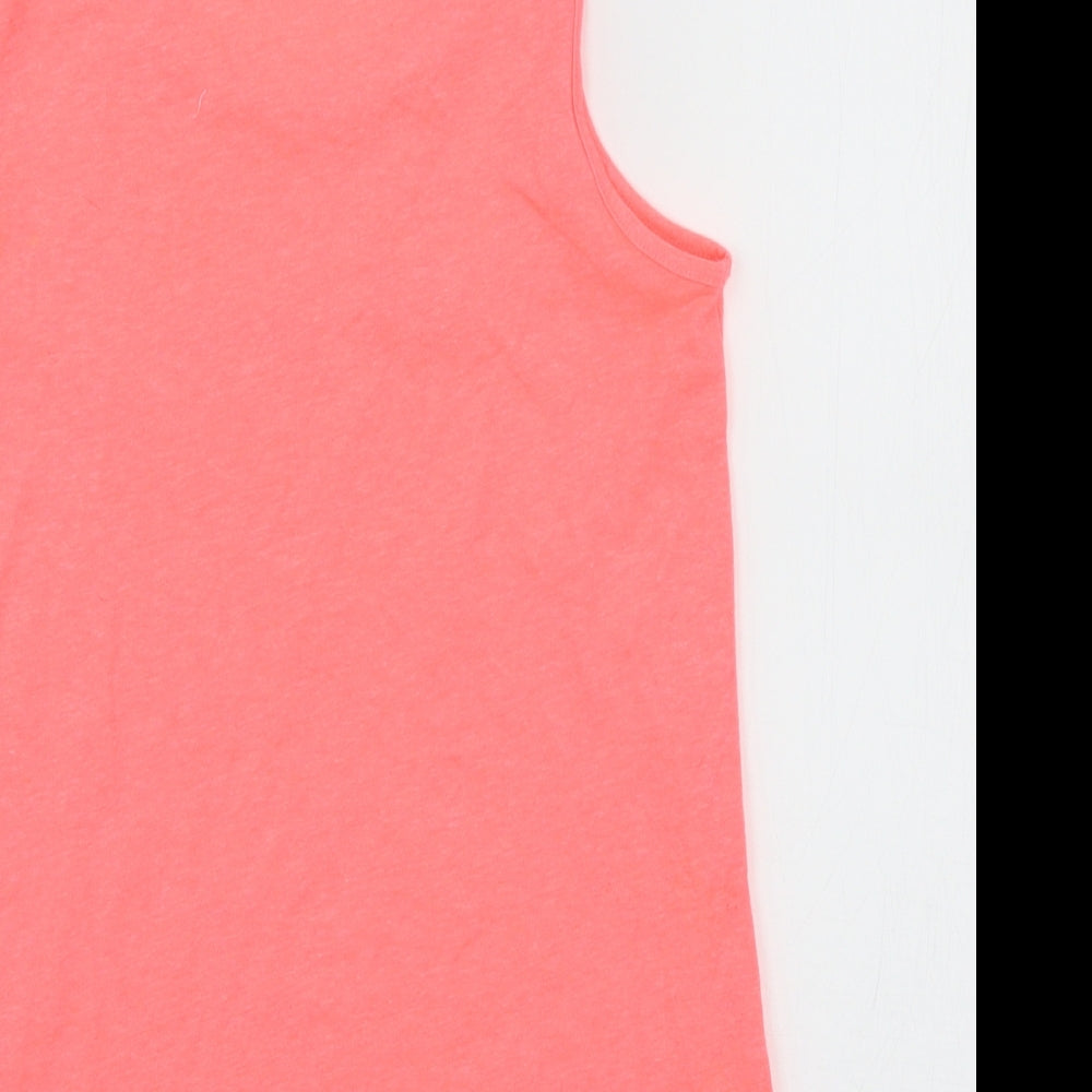 F&F Womens Pink Solid Jersey Top Pyjama Top Size 6  - Margaritas