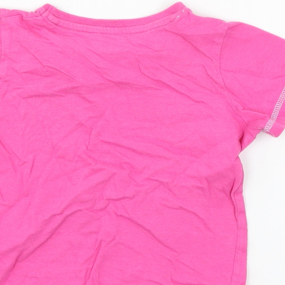 Studio Girls Pink  Jersey Basic T-Shirt Size 3-4 Years  - Unicorn