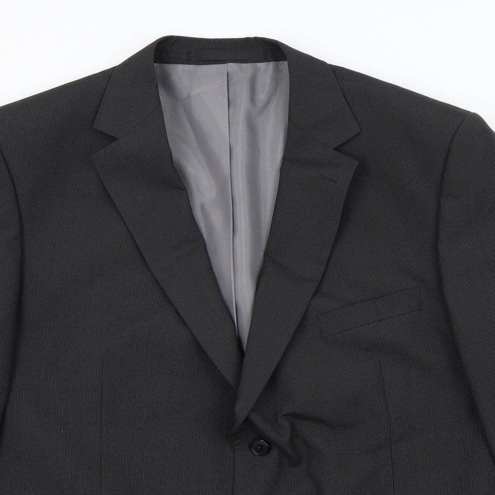 M&S Mens Grey   Jacket Suit Jacket Size 46
