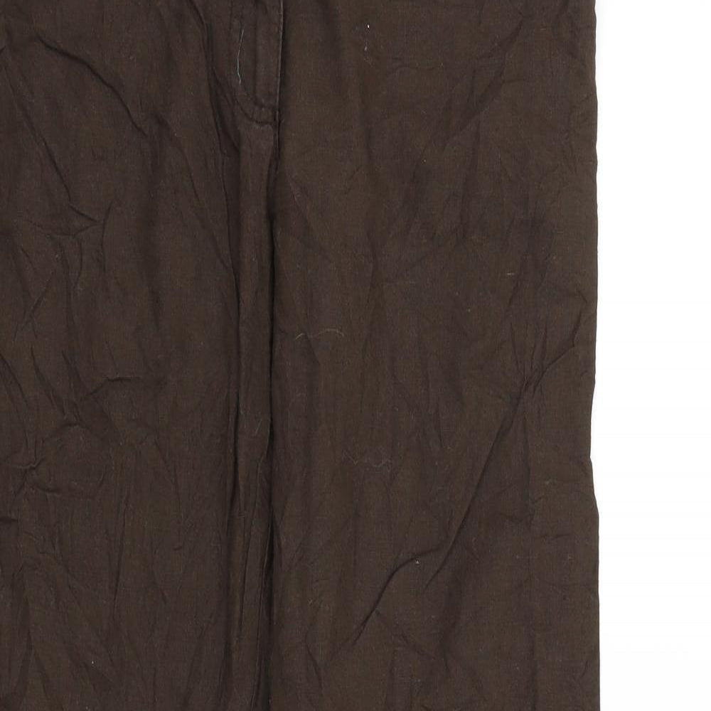 H&M Womens Brown   Trousers  Size 36 L30 in