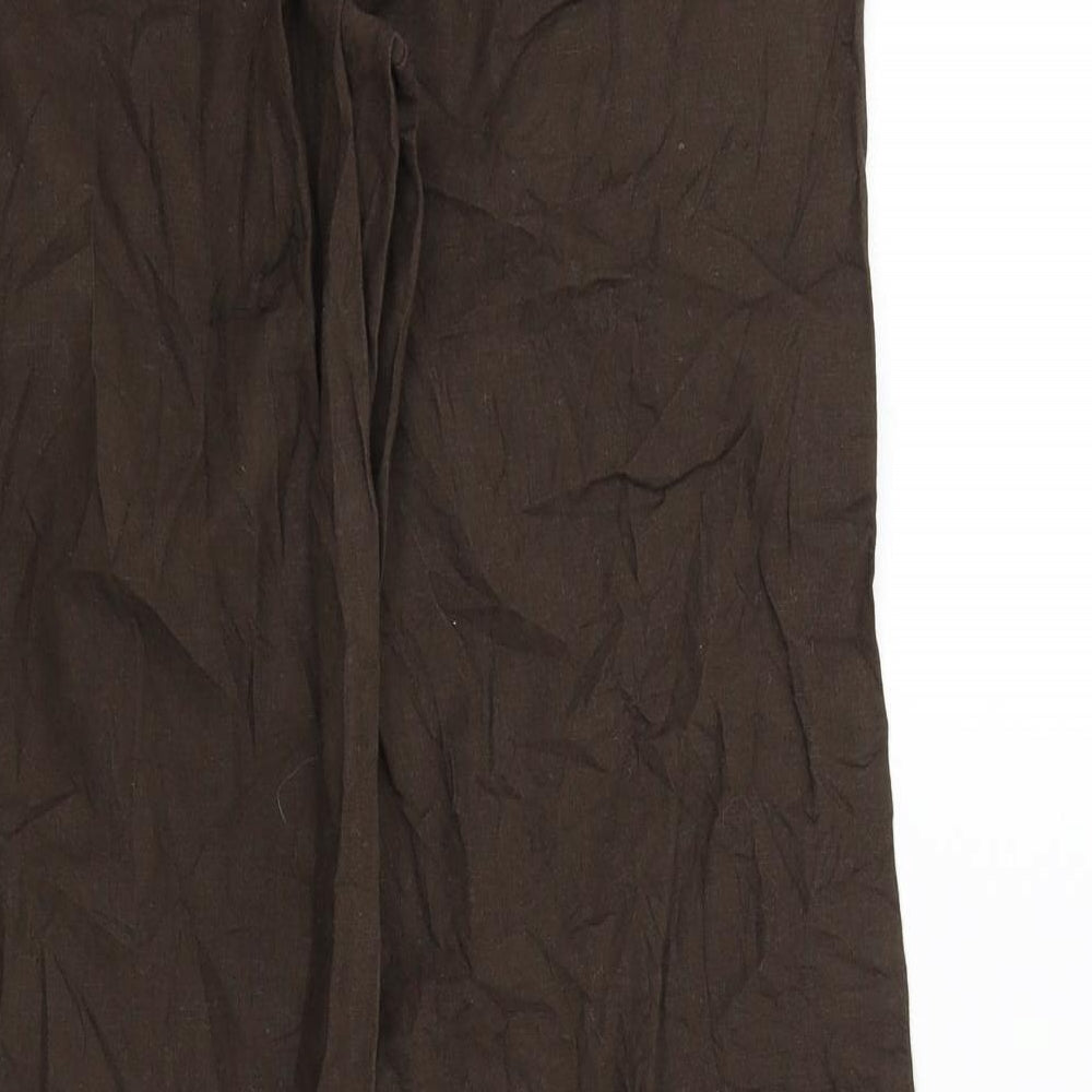 H&M Womens Brown   Trousers  Size 36 L30 in