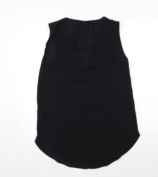 H&M Womens Black   Basic Blouse Size 6