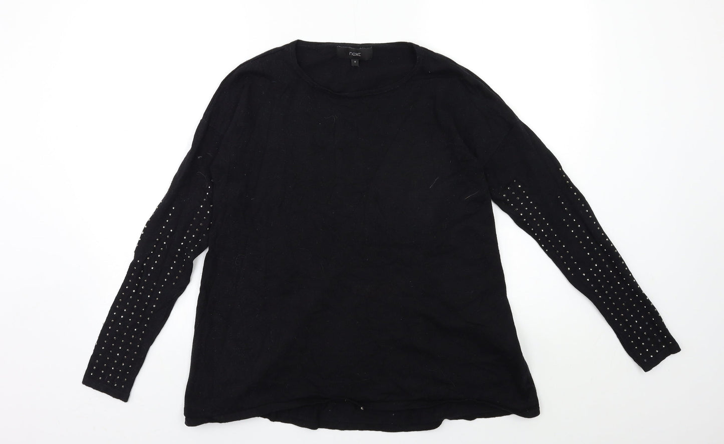 NEXT Womens Black  Knit Pullover Jumper Size 6