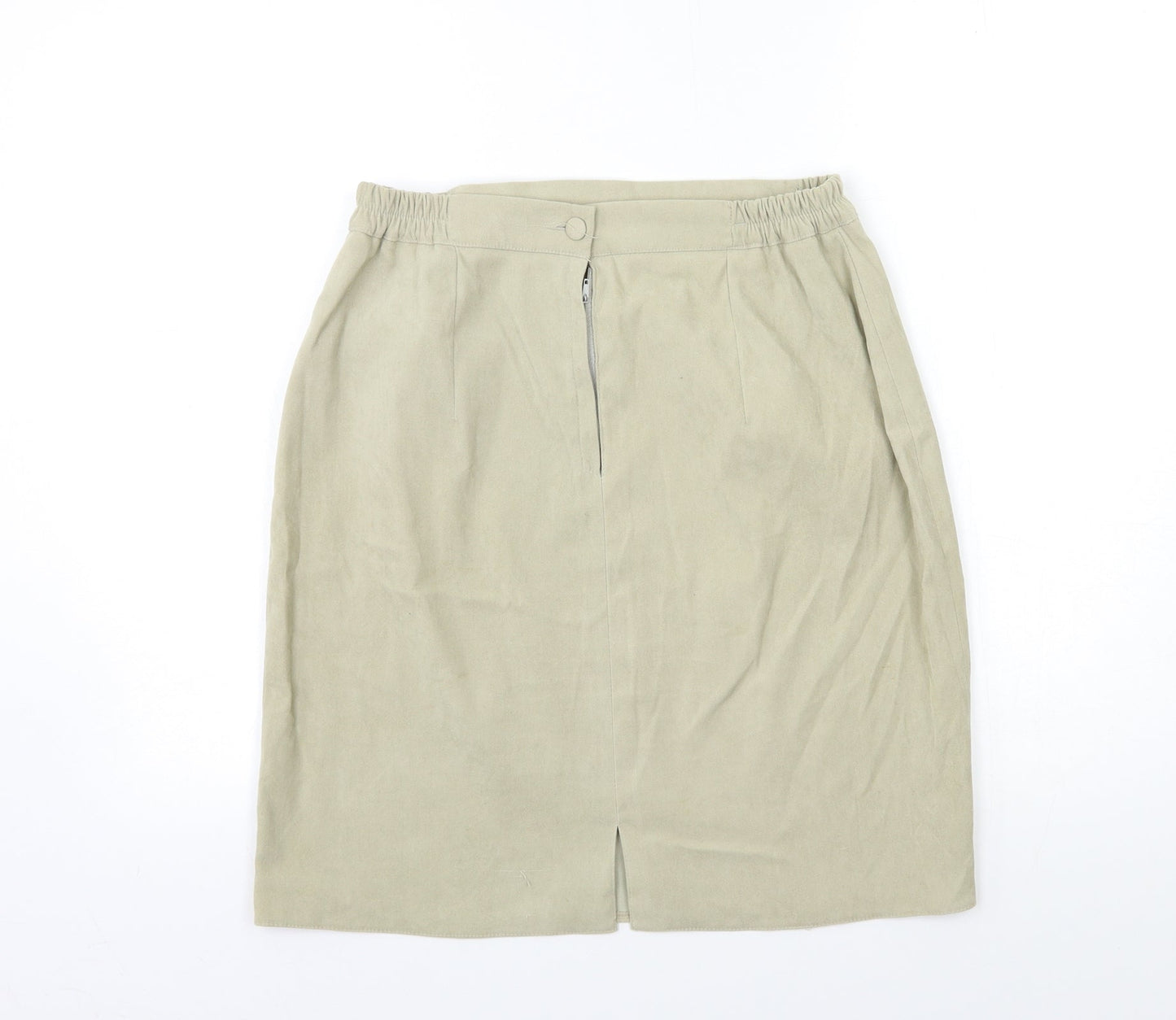 Preworn Womens Beige   A-Line Skirt Size 30 in