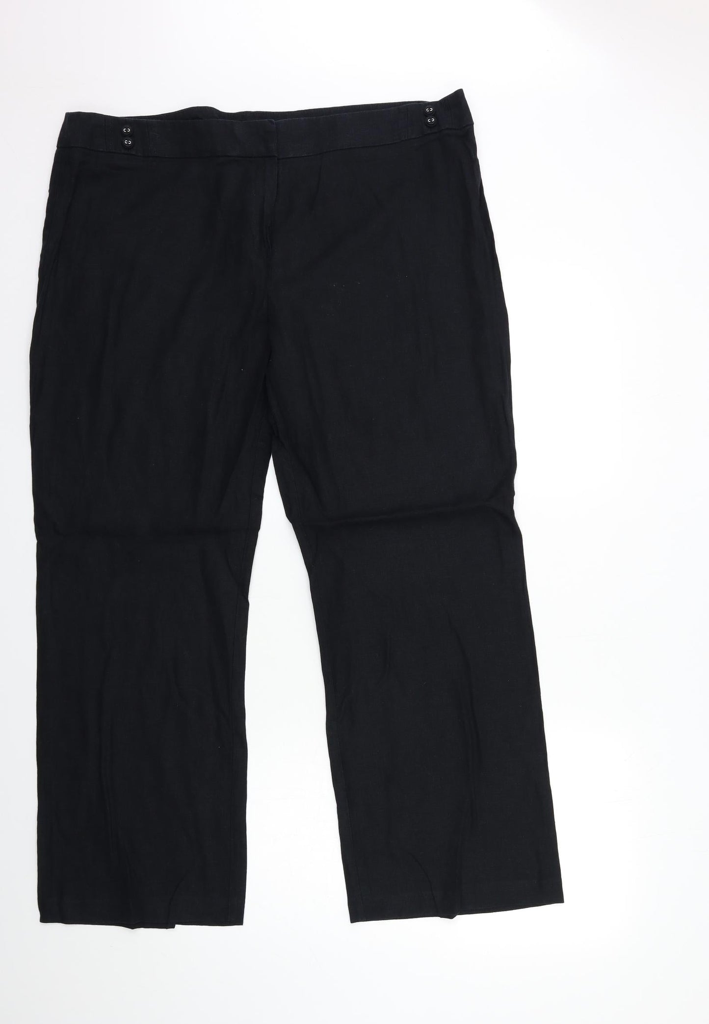 Preworn Womens Black   Trousers  Size 38 in L29 in