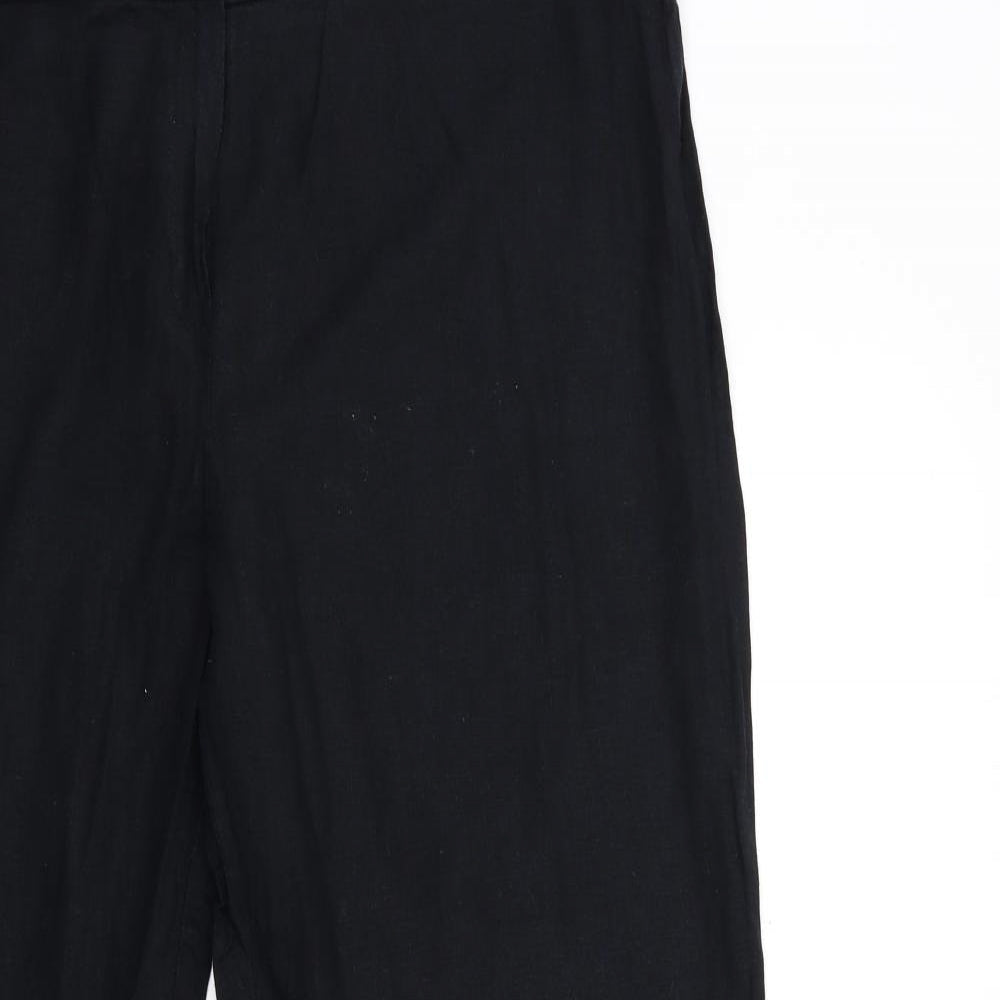 Preworn Womens Black   Trousers  Size 38 in L29 in