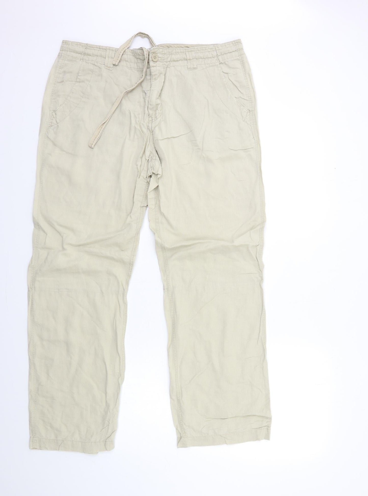 CHRISTOPHER CRANE Mens Beige   Trousers  Size L L29 in