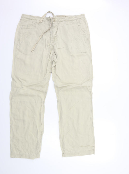 CHRISTOPHER CRANE Mens Beige   Trousers  Size L L29 in