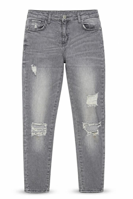 Candy Couture Girls Grey  Denim Skinny Jeans Size 12 Years