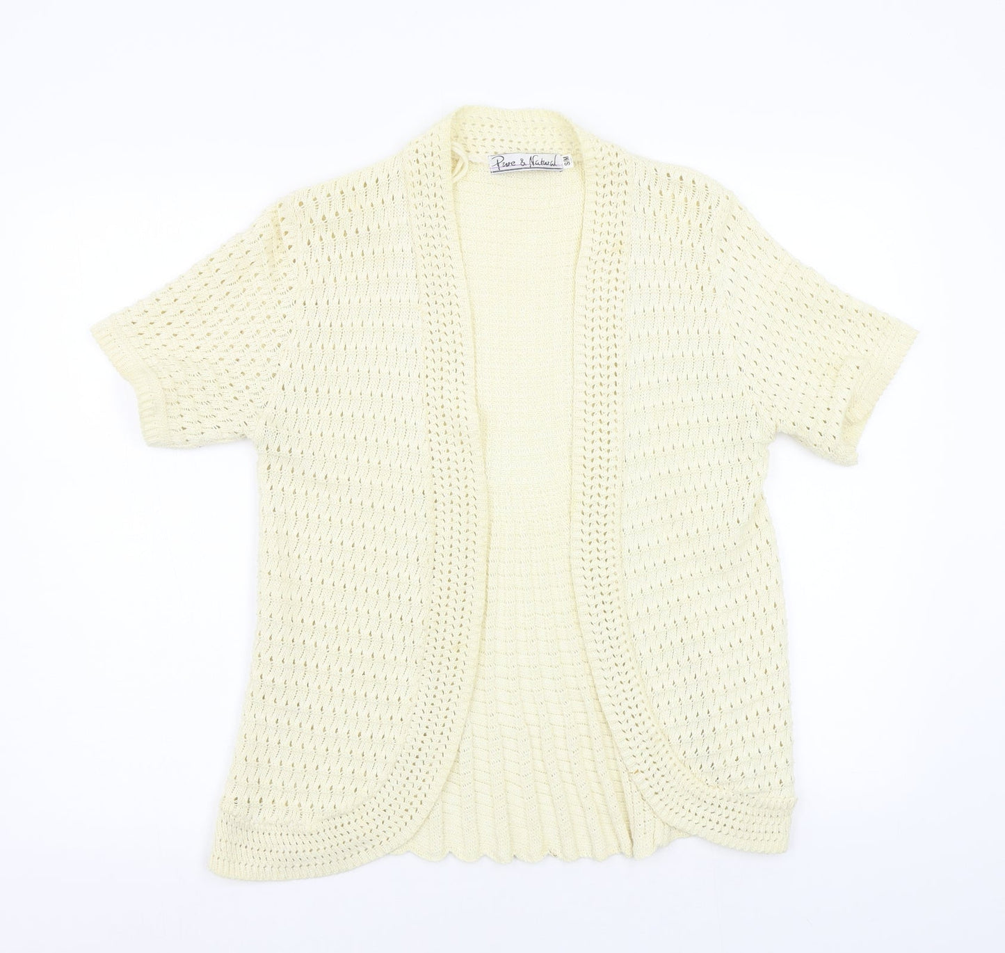 pure and natural Womens Beige   Cardigan Jumper Size S  - size s/m