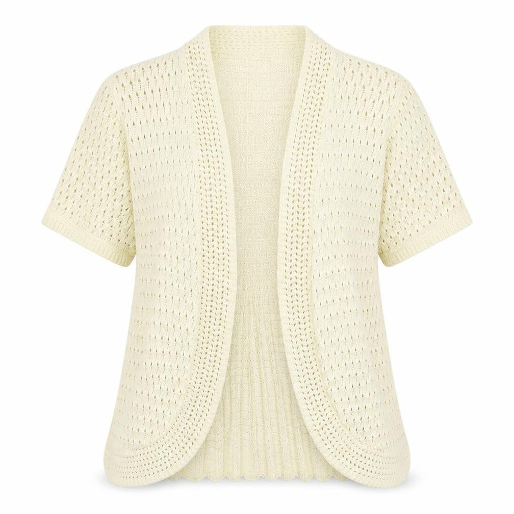 pure and natural Womens Beige   Cardigan Jumper Size S  - size s/m