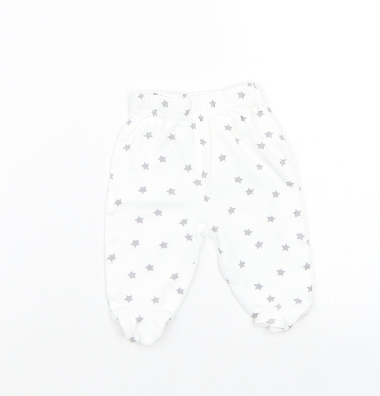 Studio Baby White   Jogger Trousers Size 0-3 Months