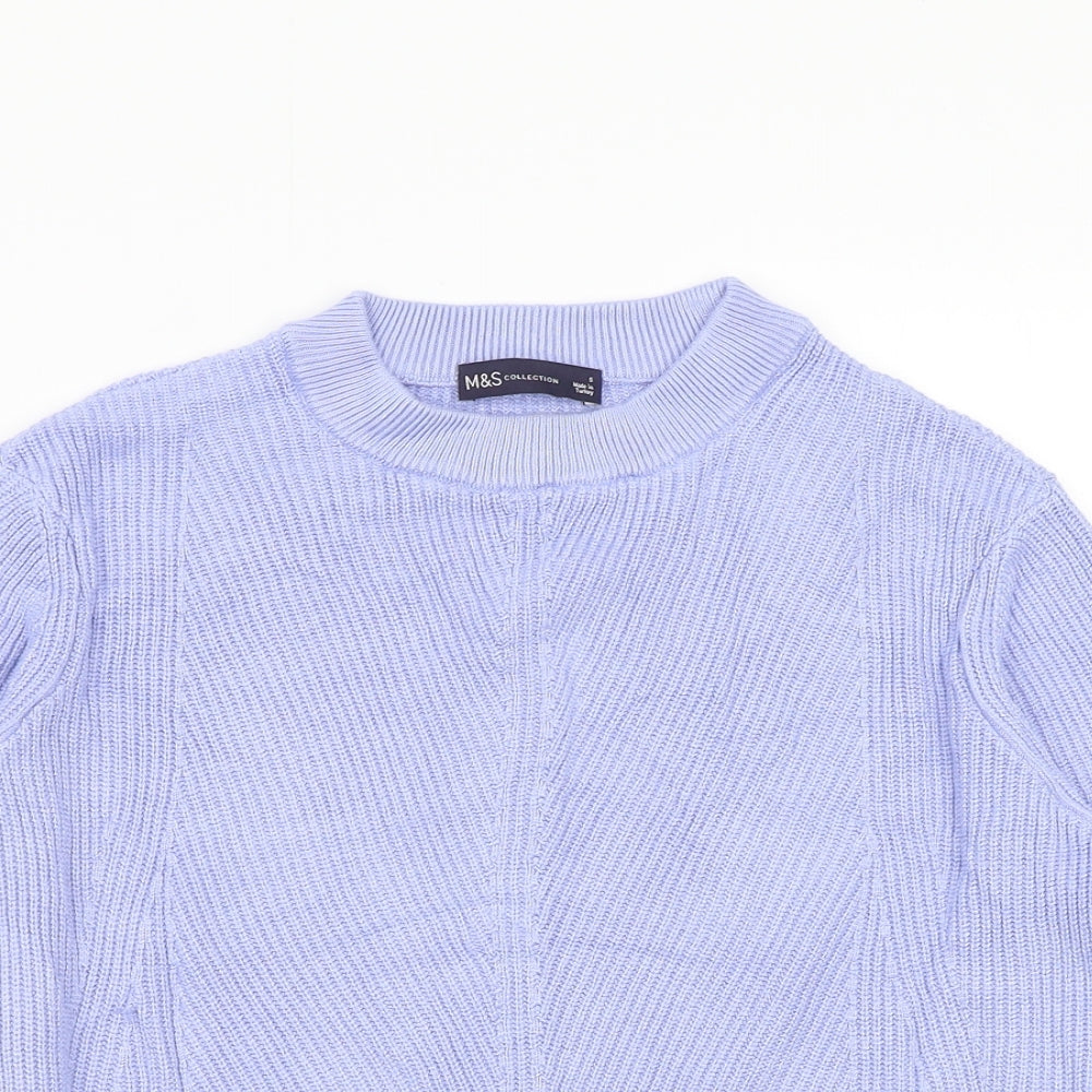 M&S Womens Blue   Pullover Jumper Size S
