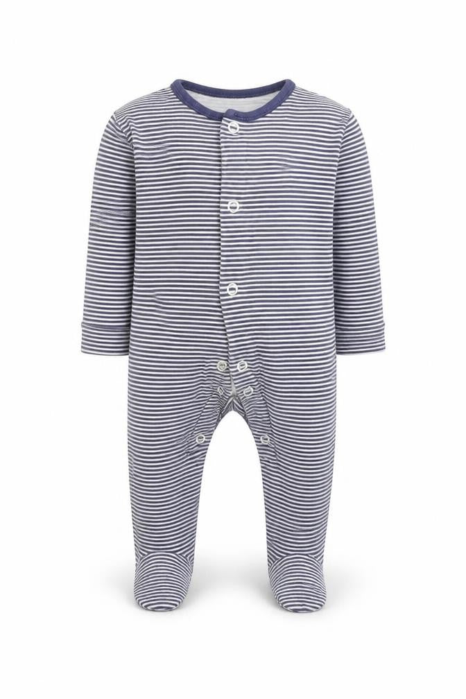 Asda George Boys Multicoloured Striped  Babygrow One-Piece Size 0-3 Months